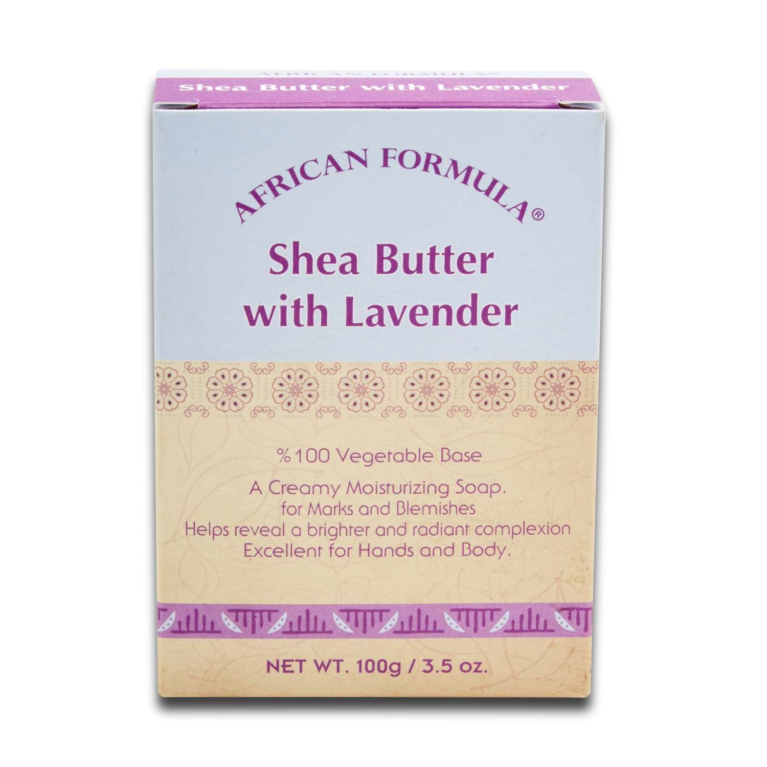 African Formula Shea Butter With Lavander Soap 3.5 Oz