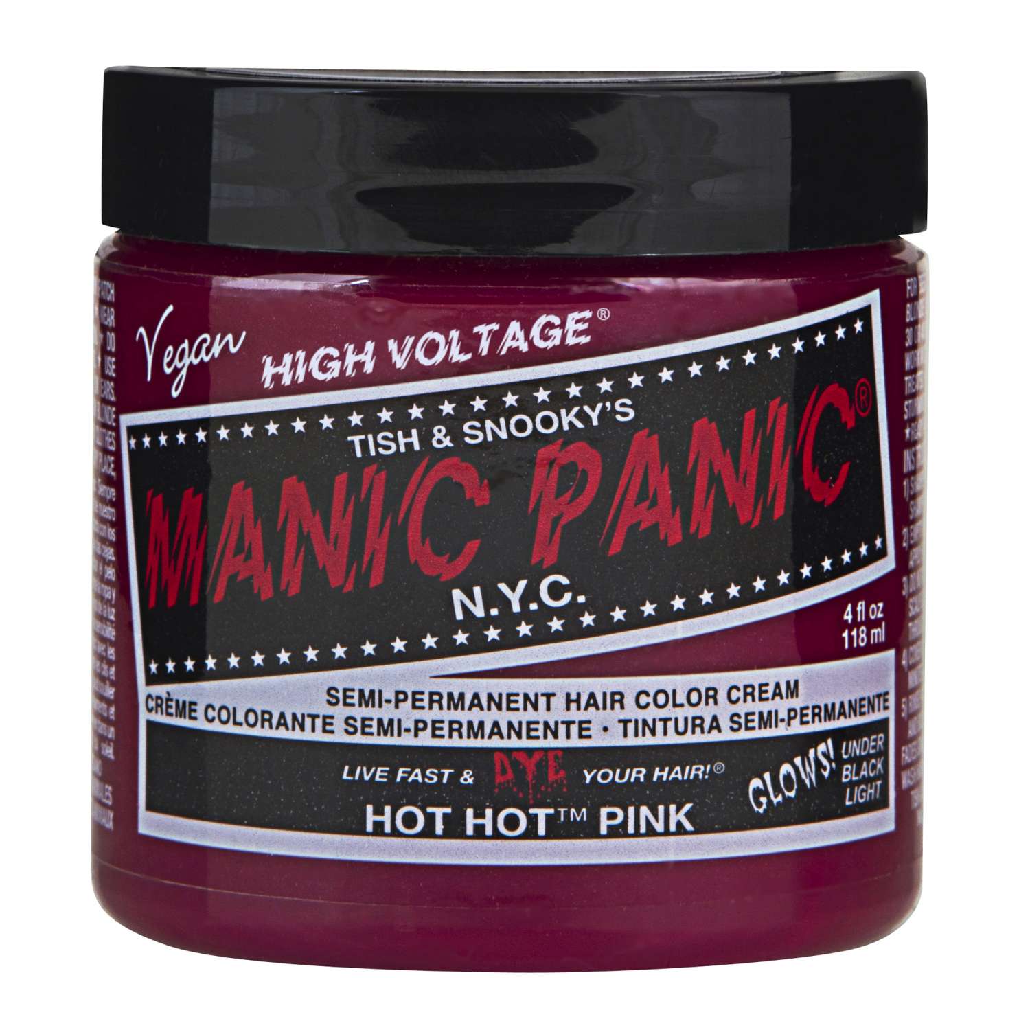 Manic Panic Semi Permanent Cream Hair Color - Hot Hot Pink 4 Oz