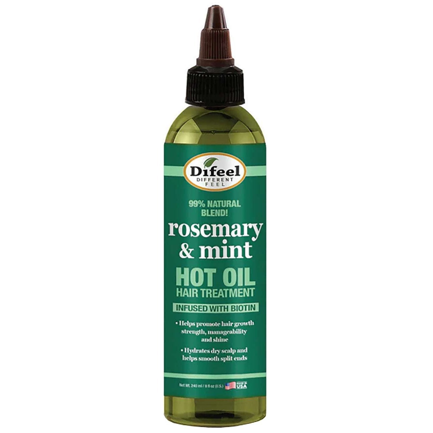 Difeel Sunflower Difeel Rosemary Mint Strengthening Hot Oil 8 Oz